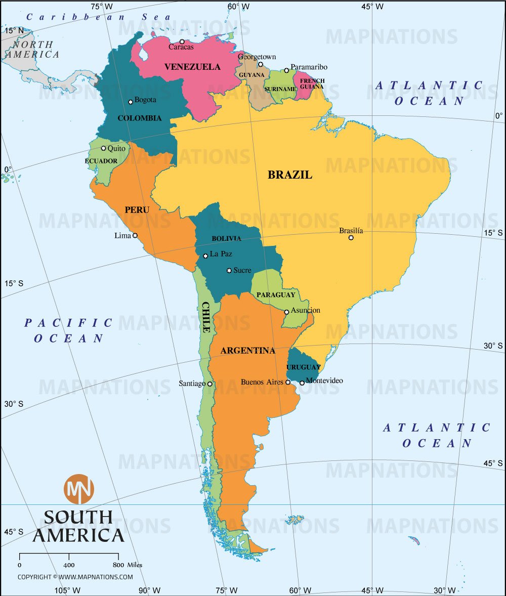 South America Map