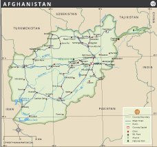 Map of Afghanistan