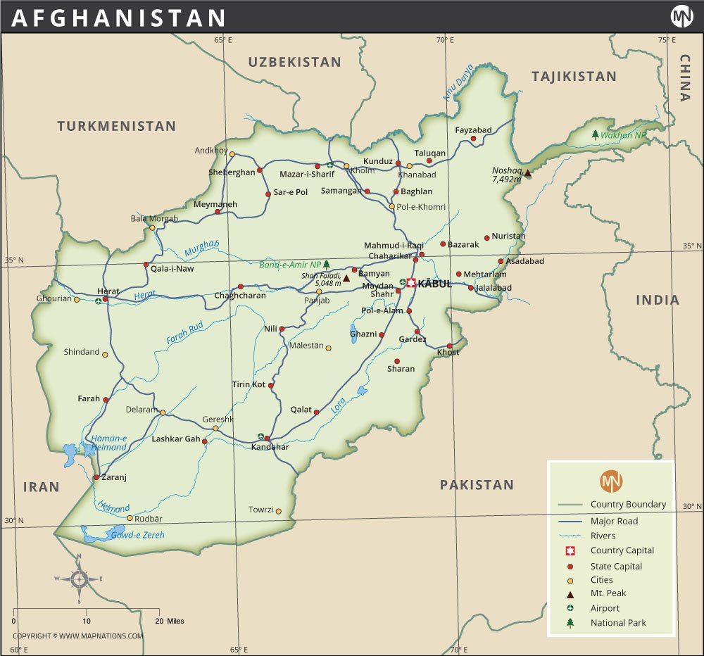 Afghanistan Map