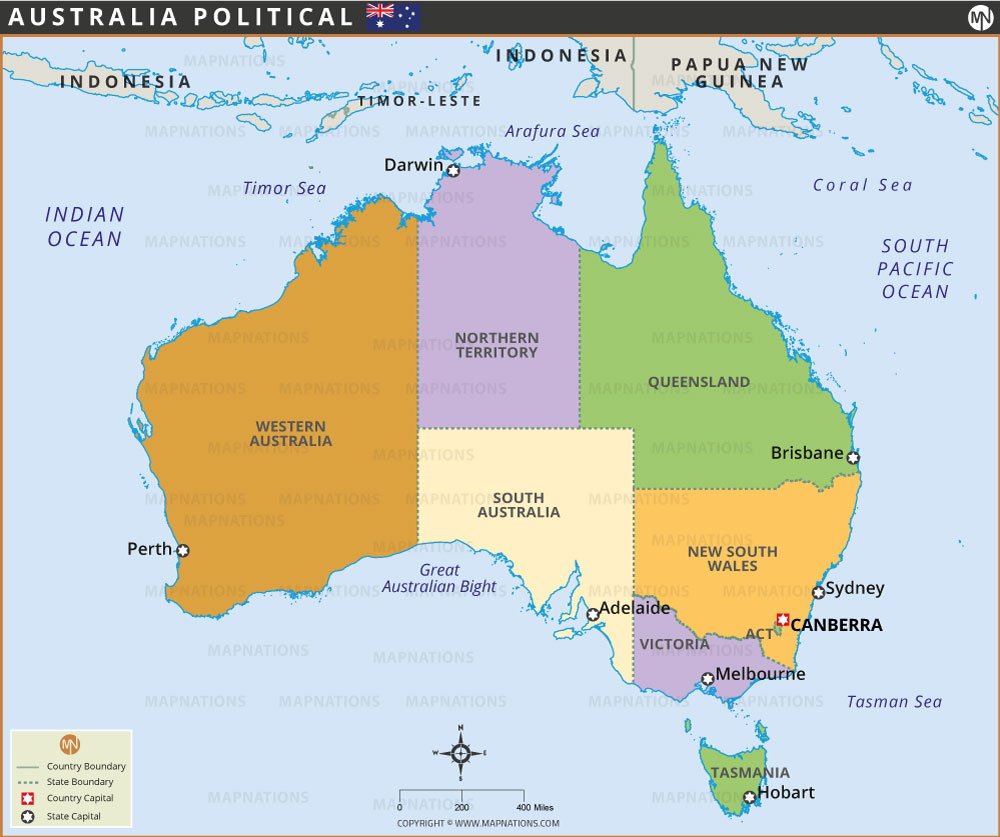 Australia Political Map