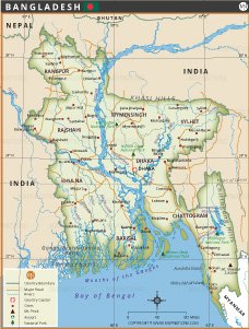 Map of Bangladesh