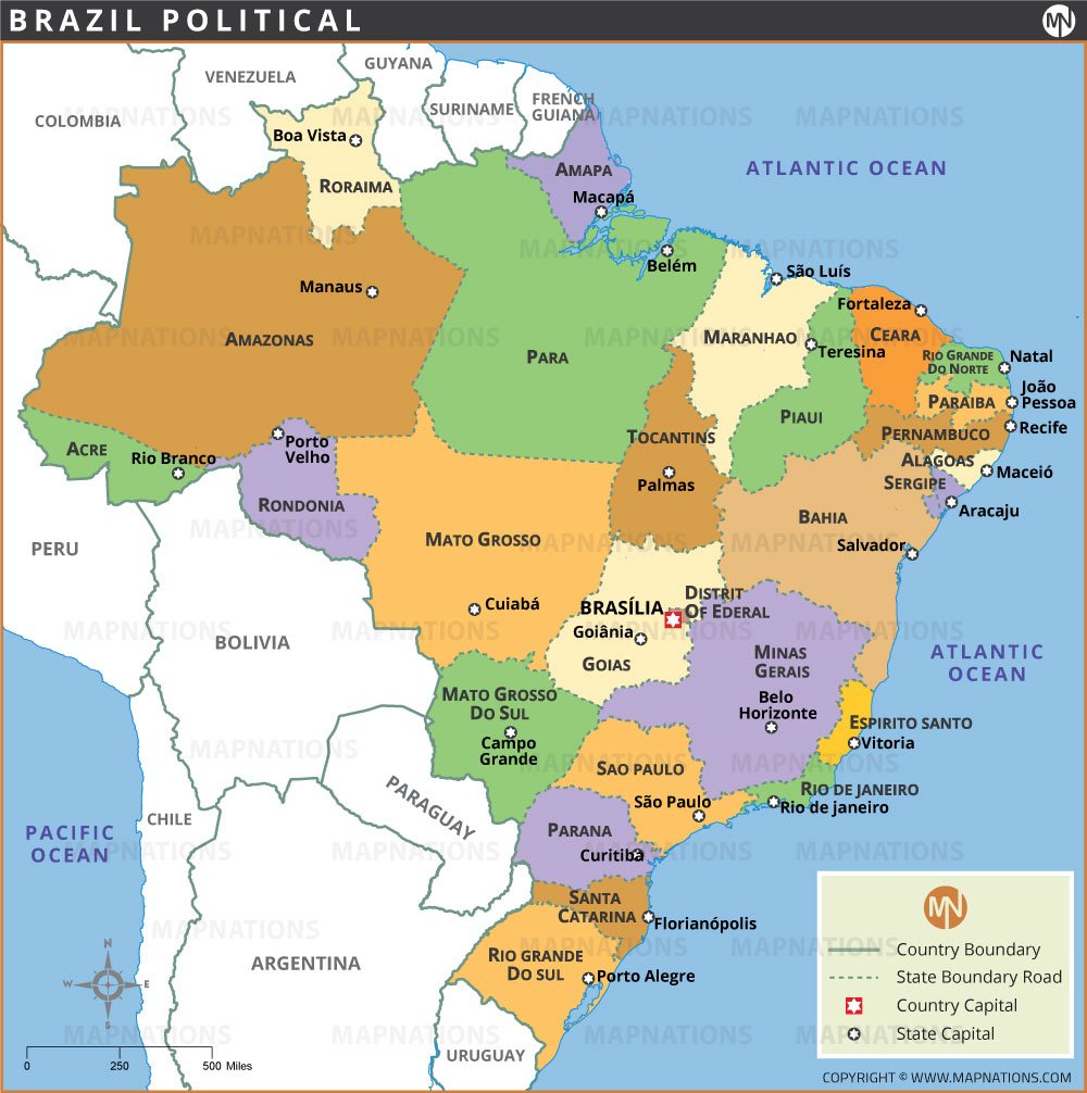 Brazil Political Map