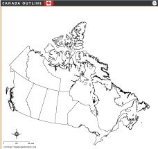 Canada Outline Map