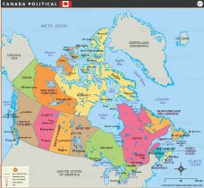 Canada Political Map