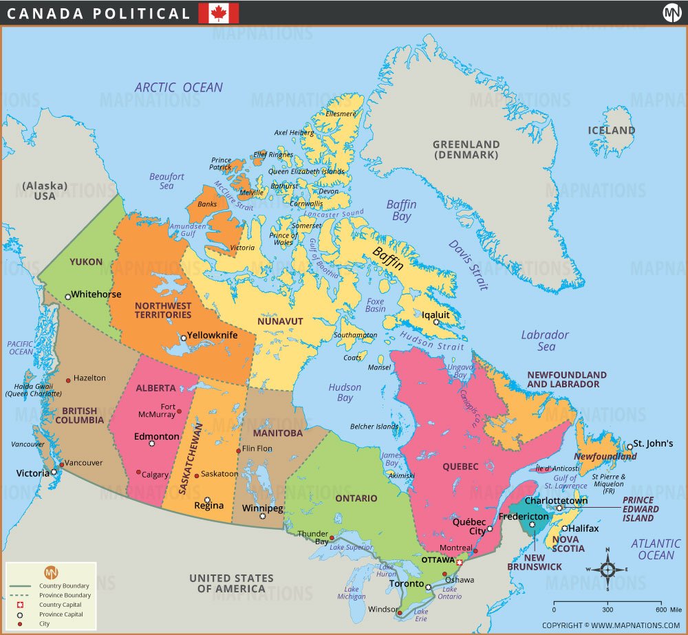 Canada Political Map