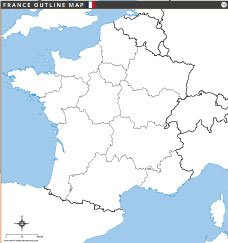 France Outline Map