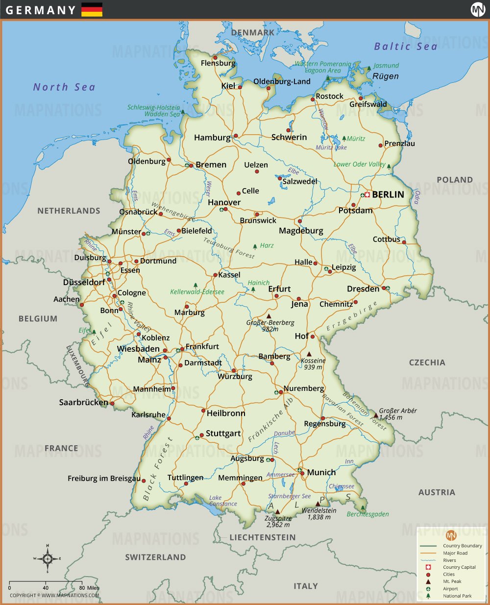 Map of Germany