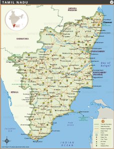 Tamil Nadu Map