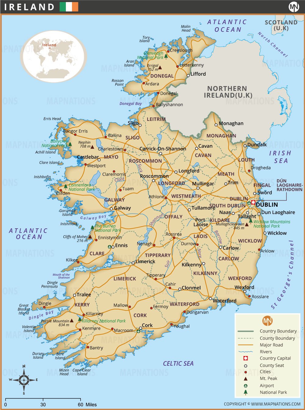 Ireland Map