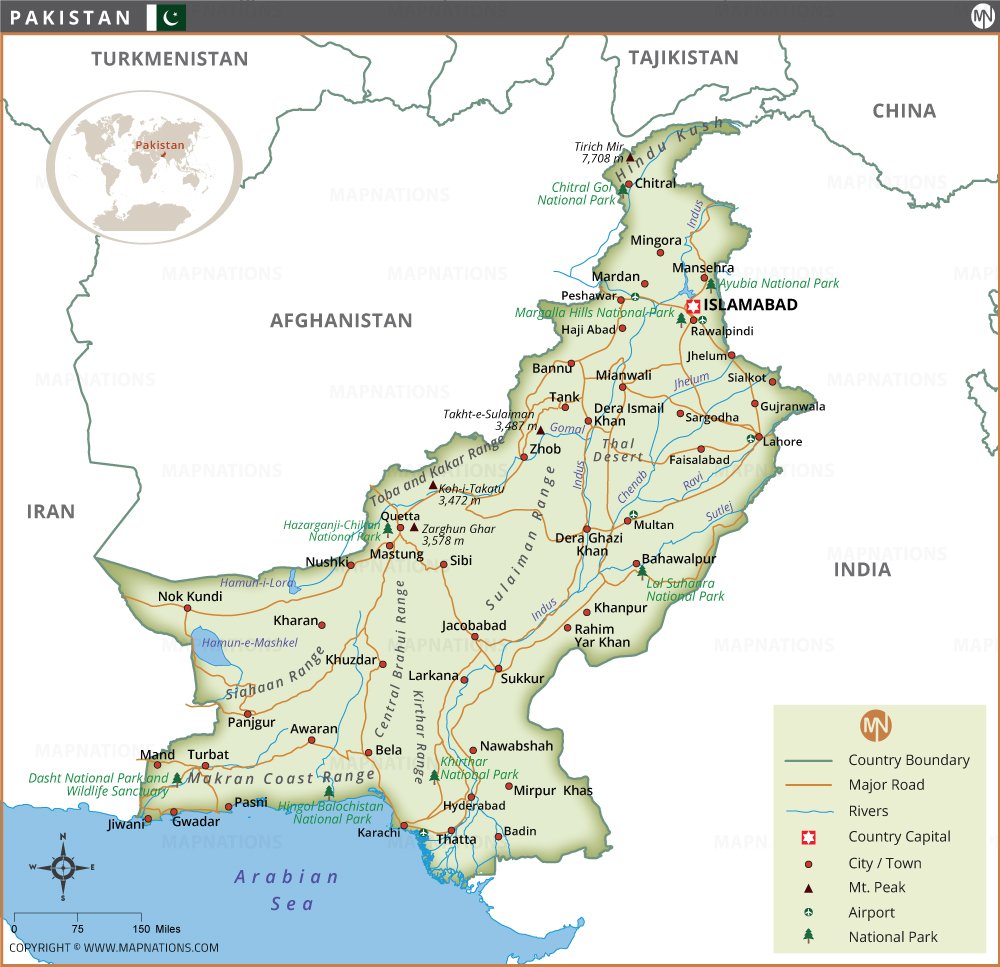 Pakistan Map