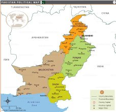 Pakistan Political Map