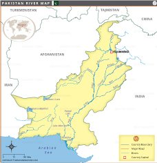 Pakistan River Map