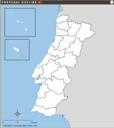 Portugal Outline Map