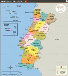 Portugal Political Map