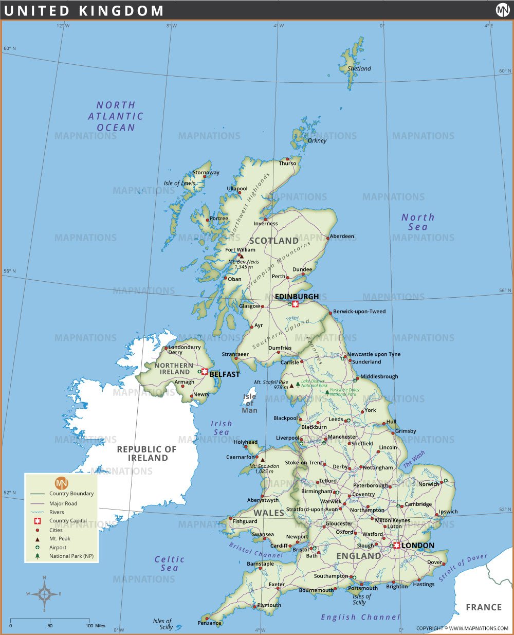 Map of United Kingdom