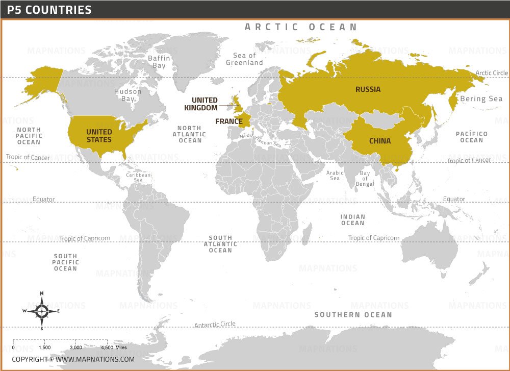 P5 Nations Map