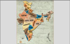 India Decorative Map thumb