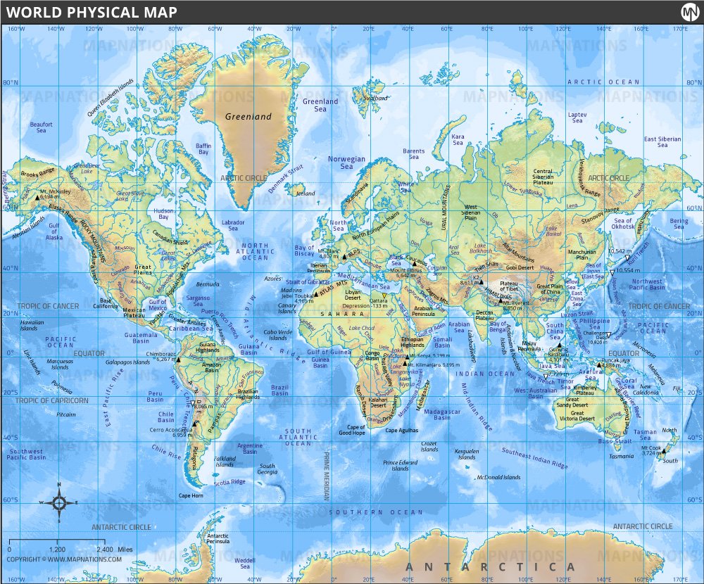 World Physical Map